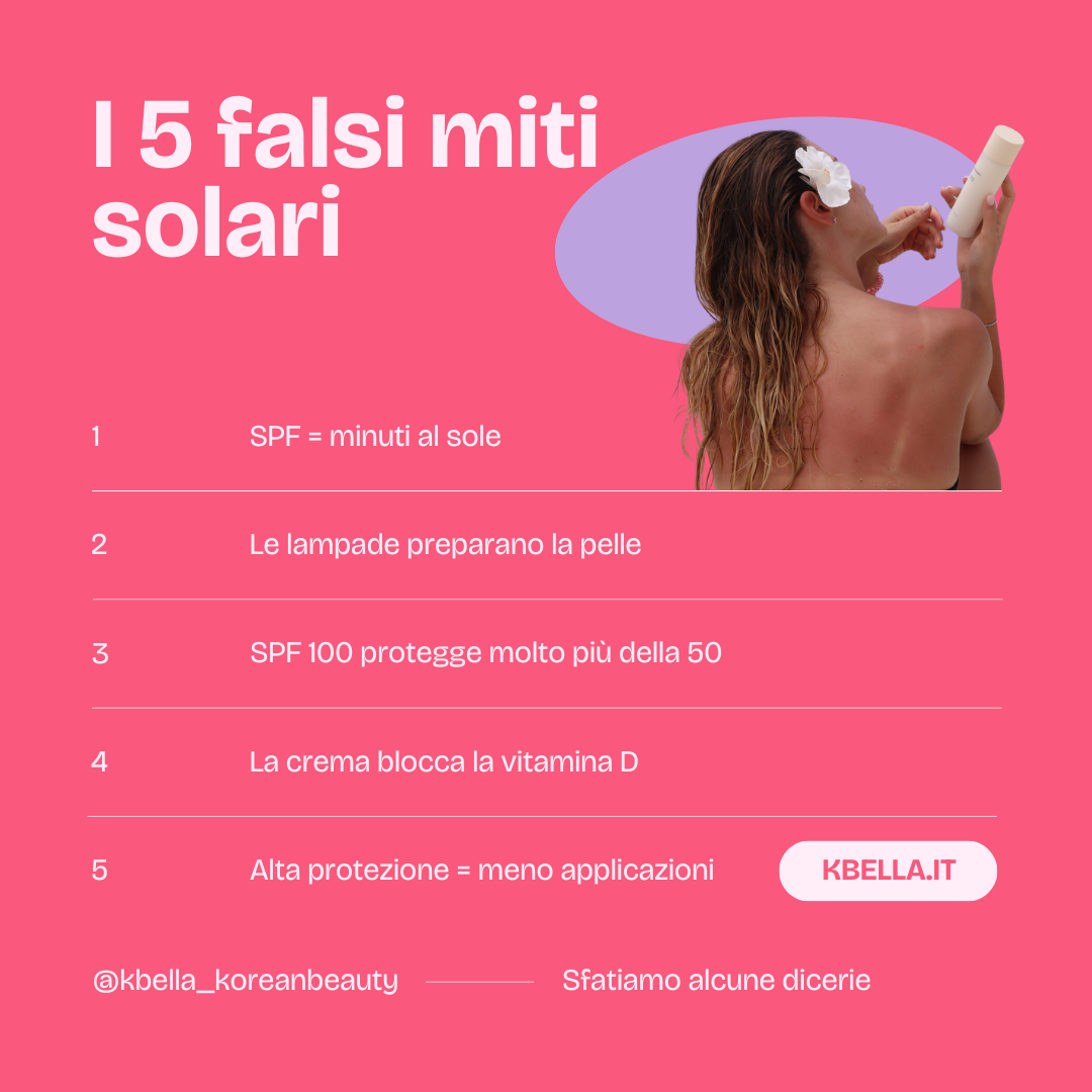 Sole e creme: i 5 falsi miti