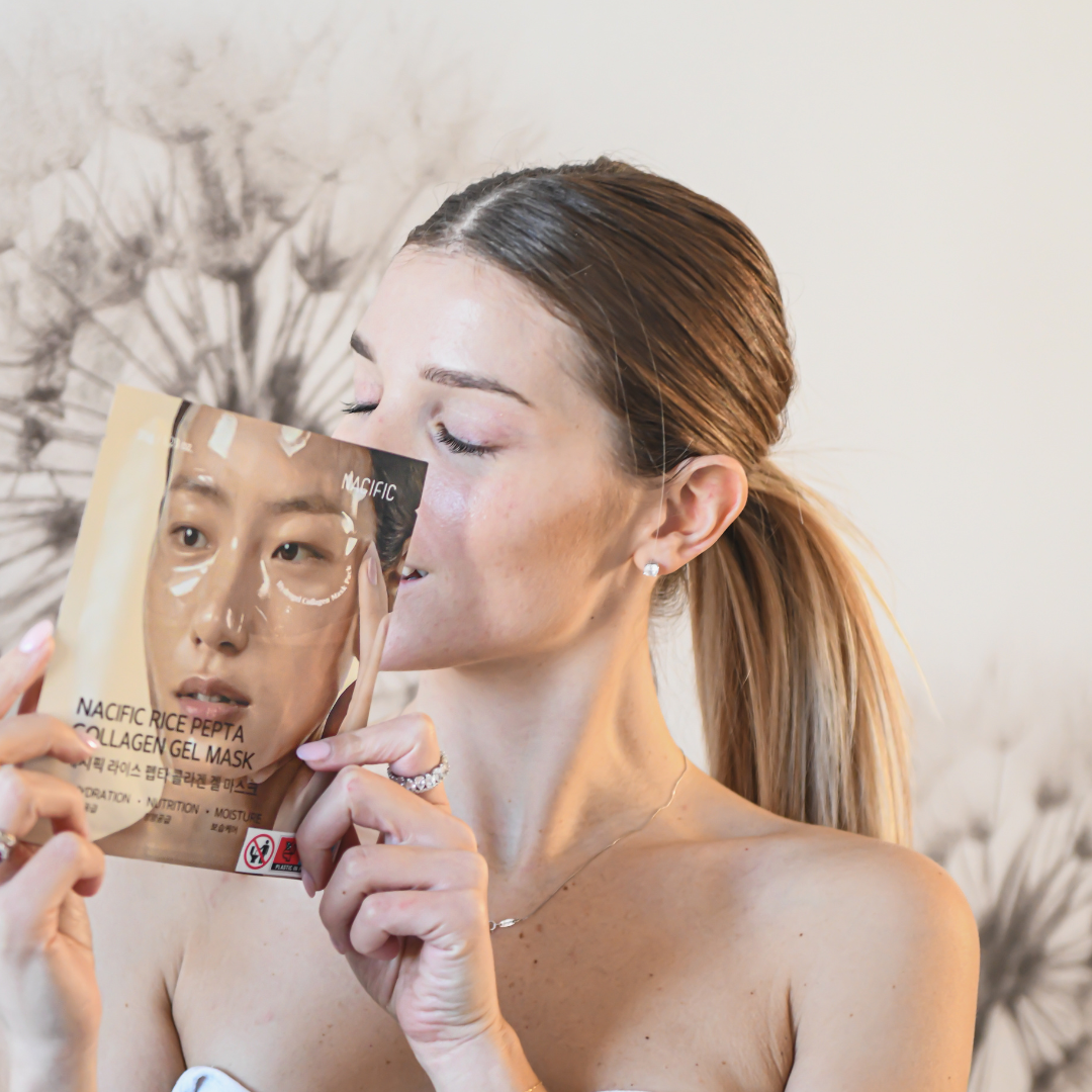 Rice Pepta Collagen Gel Mask - Nacific