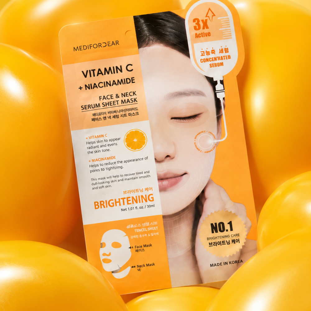 Maschera Collo & Viso - Vitamin C + Niacinamide