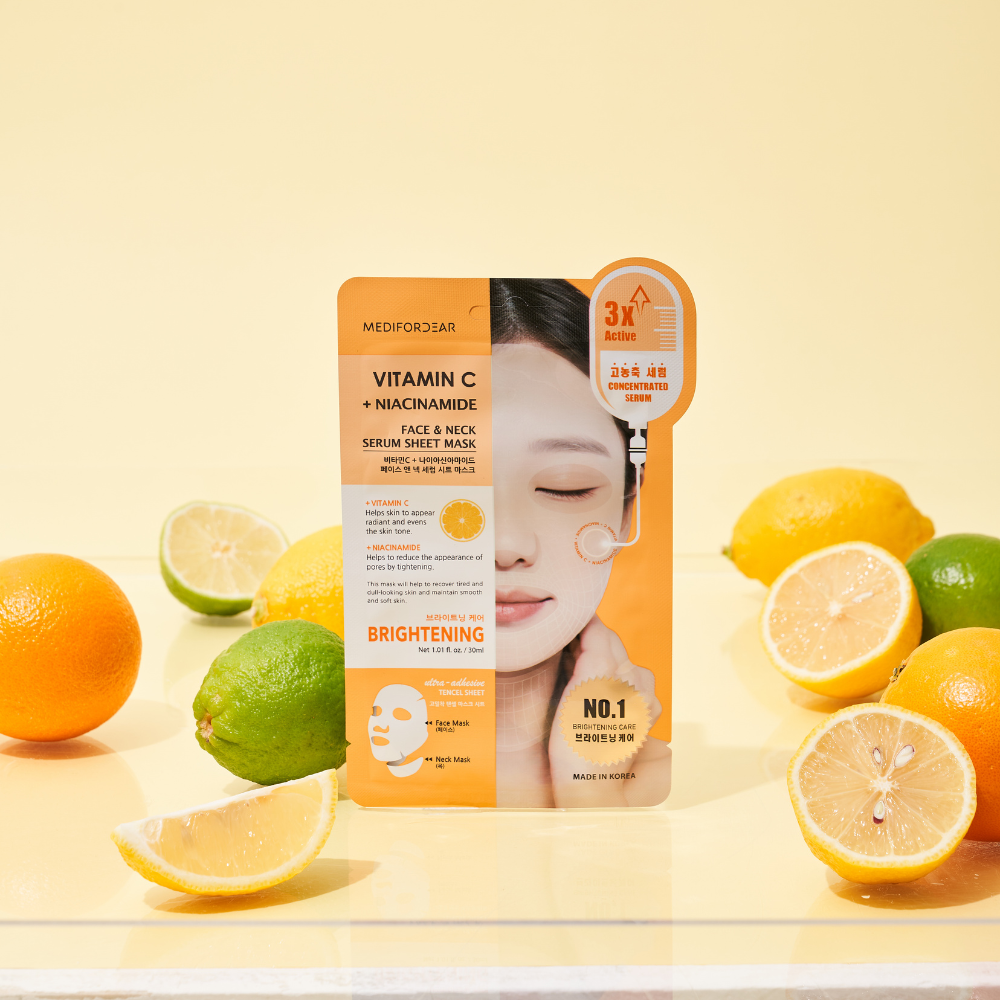 Maschera Collo & Viso - Vitamin C + Niacinamide